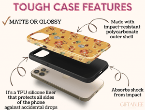 Autumn Pumpkin Phone Case – Sunflower & Harvest Fall Pattern