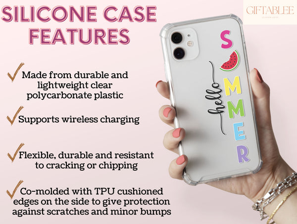 Hello Summer Phone Case – Colorful Watermelon & Custom Summer Design
