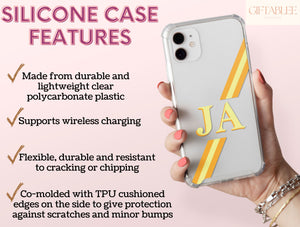 Retro Monogram Phone Case – Personalized Initial Design