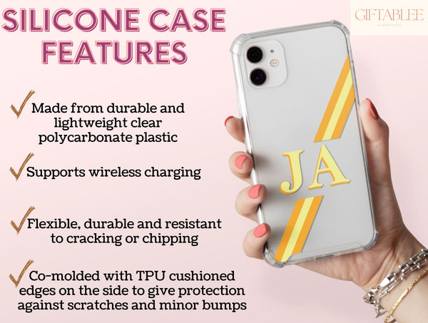 Retro Monogram Phone Case – Personalized Initial Design