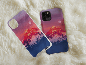 Mountain Sunset Phone Case – Scenic Nature Landscape Design