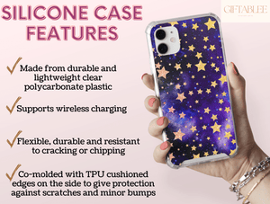 Twinkling Stars Phone Case – Dreamy Galaxy Celestial Design