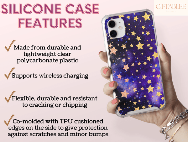 Twinkling Stars Phone Case – Dreamy Galaxy Celestial Design