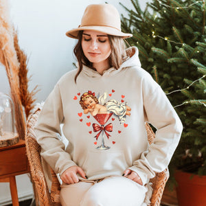 Vintage Cupid Coquette Bow Hoodie