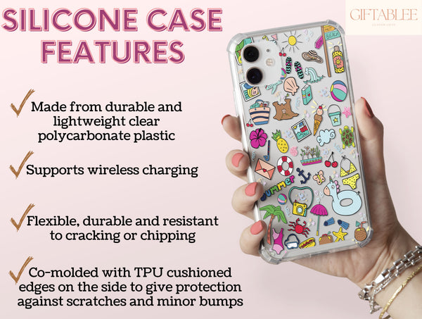 Vacation Ready – Beach Doodle Phone Case