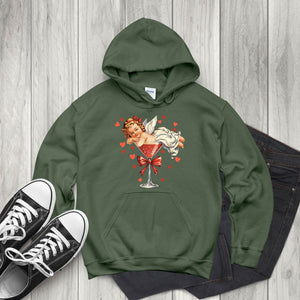 Vintage Cupid Coquette Bow Hoodie