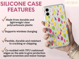 Summer Fruit Phone Case – Cute Kawaii Cartoon Fruit Pattern Cover