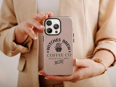 Witches Brew Phone Case – Vintage Witch Coffee Halloween Art