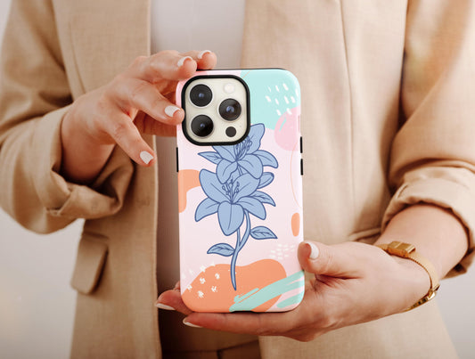 Aesthetic Wildflower Phone Case, Kawaii Floral Phone Case For Women Birthday, Wildflower Case, Watercolor Case, Girly Phone Case For Her