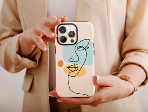 Aesthetic Lines Phone Case – Minimalist Abstract Line Art Phone Cover