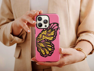 Butterfly Wing Phone Case – Colorful Artistic Butterfly Art