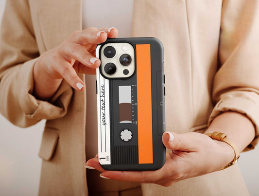 Custom Cassette Tape Phone Case, Custom Music Cellphone Case For Men & Women Christmas, Cassette Tape, Custom Phone Case For Music Lovers