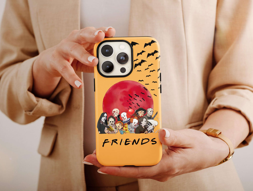 Horror Friends Phone Case – Retro Horror Movie Fan Halloween Accessory
