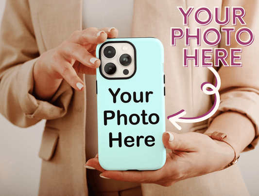 Your Photo Here Phone Case, Personalized Photo Phone Case For Men And Women Christmas Gift, Custom Phone Case, Photo Phone Case For Him/Her