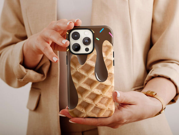 Chocolate Ice Cream Phone Case – For Dessert Lovers