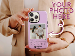 Custom Playlist Phone Case – Personalized Photo, Song & Artist Music Design