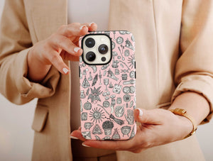 Witchy Goth Phone Case – Mystical Celestial Witchcore Art