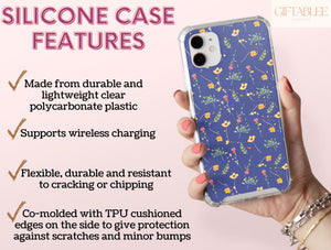 Colorful Wildflower Phone Case – Cottagecore Floral & Botanical Design