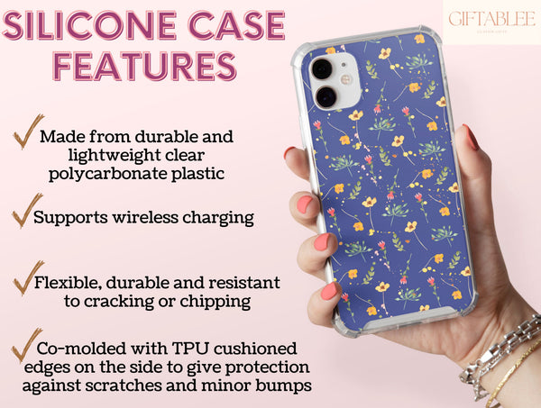 Colorful Wildflower Phone Case – Cottagecore Floral & Botanical Design