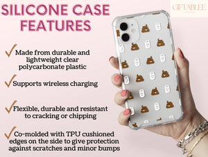 Funny Poop Phone Case – Cute Emoji Bathroom Humor