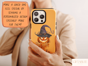 Pumpkin Witch Phone Case – Personalized Halloween Name Case