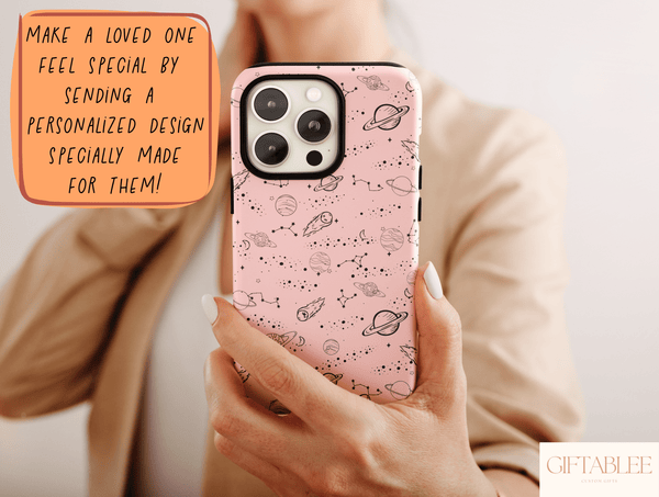 Stars And Planets Phone Case – Cute Celestial Space Design