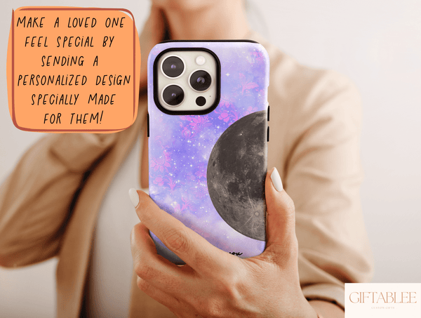 To The Moon And Back Phone Case – Romantic Matching Couple Gift