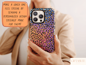 Rainbow Leopard Print Phone Case – Bold Colorful Animal Design