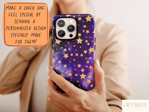 Twinkling Stars Phone Case – Dreamy Galaxy Celestial Design