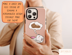 Funny Bear Phone Case – Cute Matching Couple Bear Design