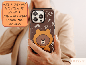 Kawaii Bear Phone Case – Cute Cartoon Bear Protective Cover