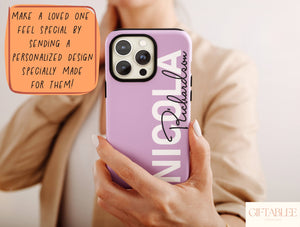 Personalized Name Phone Case – Modern Custom Typography Design