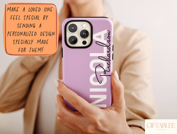 Personalized Name Phone Case – Modern Custom Typography Design