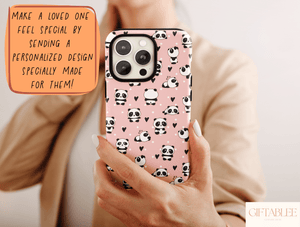Kawaii Panda Phone Case – Cute Cartoon Panda Pattern & Pastel Animal Design