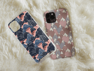 Mountain Doodle Art Phone Case – Whimsical Nature Design