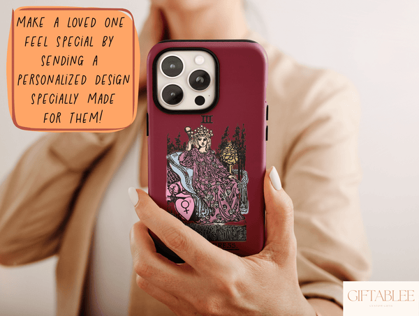 Pastel Tarot Phone Case – Vintage Tarot Card & Mystical Art Design