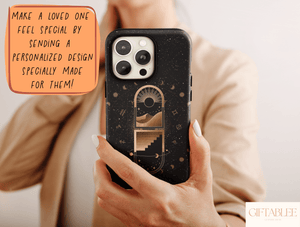 Esoteric Celestial Phone Case – Mystical Astrology Moon Design
