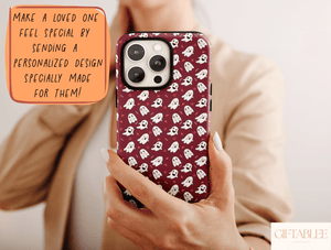 Mini Ghost Phone Case – Cute Spooky Halloween Ghost Pattern