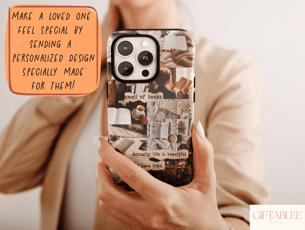Bookworm Art Phone Case – For Avid Readers