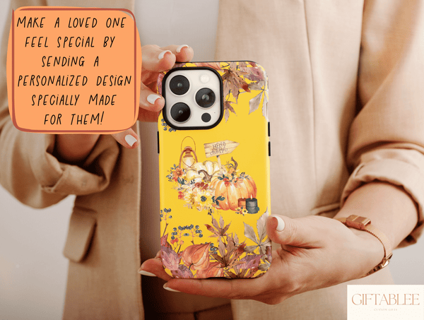Hello Fall Vibes – Cute Autumn Phone Case for Cozy Season