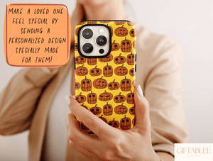 Jack O Lantern Phone Case – Spooky Pumpkin Faces for Halloween Fun