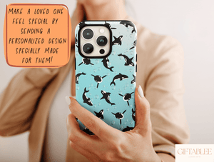 Orca Whale Print Phone Case – Ocean & Marine Life Design