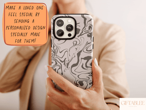 Line Art Pattern Phone Case – Abstract Minimalist & Modern Artistic Design