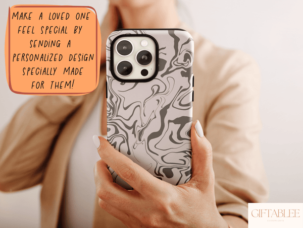 Line Art Pattern Phone Case – Abstract Minimalist & Modern Artistic Design