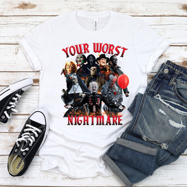 Your Worst Nightmare T-Shirt – Horror Movie Shirt for Spooky Season