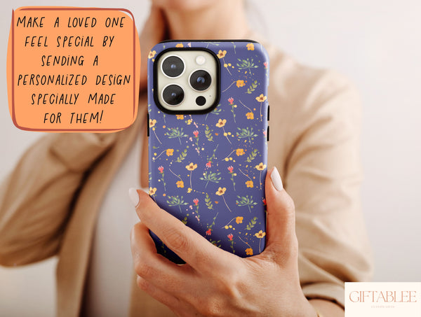 Colorful Wildflower Phone Case – Cottagecore Floral & Botanical Design