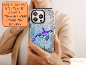 Orca Art Phone Case – Colorful Artistic Whale Ocean Design