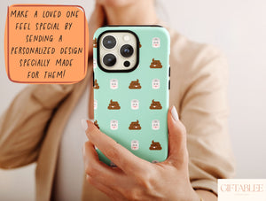 Funny Poop Phone Case – Cute Emoji Bathroom Humor