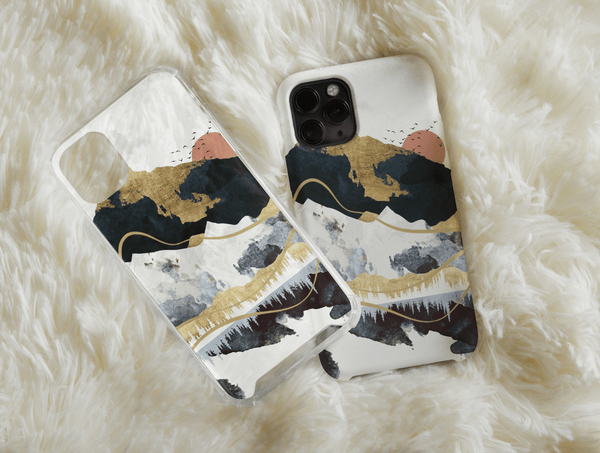 Mountain Abstract Print Phone Case – Nature Lovers