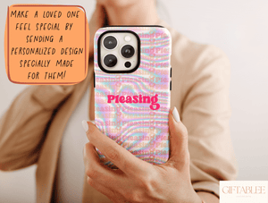 Cyber Aesthetic Phone Case – Y2K Holographic Design
